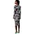 Vestido Lança Perfume Drapping Preto Feminino - Imagem 2
