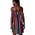 Vestido Lança Perfume Curto Listrado Laranja Feminino - Imagem 4
