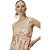 Vestido Estampado Lança Perfume Longo V23 Laranja Feminino - Imagem 3