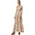 Vestido Estampado Lança Perfume Longo V23 Laranja Feminino - Imagem 1