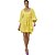 Vestido Lança Perfume Decote Quadrado V23 Amarelo Feminino - Imagem 3