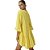 Vestido Lança Perfume Decote Quadrado V23 Amarelo Feminino - Imagem 2