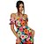 Vestido Myft Estampado Mid Cut Off V23 Rosa Feminino - Imagem 3