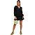 Vestido Curto Myft Com Babados V23 Preto Feminino - Imagem 1