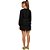 Vestido Curto Myft Com Babados V23 Preto Feminino - Imagem 3