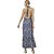 Vestido Lança Perfume Estampado V23 Marinho Feminino - Imagem 2