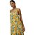 Vestido Midi Lança Perfume Estampado V23 Laranja Feminino - Imagem 3