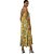 Vestido Midi Lança Perfume Estampado V23 Laranja Feminino - Imagem 2