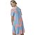 Vestido Curto Lança Perfume Estampado V23 Azul Feminino - Imagem 2