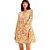 Vestido Curto Lança Perfume Estampado AV23 Amarelo Feminino - Imagem 1