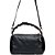 Bolsa Crossbody Lança Perfume Couro Alça Franzida Preto Feminino - Imagem 3