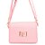 Bolsa Lança Perfume Crossbody Placa LP V23 Rosa Feminino - Imagem 1