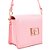 Bolsa Lança Perfume Crossbody Placa LP V23 Rosa Feminino - Imagem 4