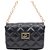 Bolsa Lança Perfume Shoulder Matelassê V23 Preto Feminino - Imagem 1