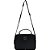 Bolsa Crossbody Lança Perfume Alça Gorgurão Preto Feminino - Imagem 1