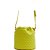 Bolsa Bucket Couro Lança Perfume Embossed Coração Amarelo Feminino - Imagem 2