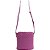 Bolsa Bucket Couro Lança Perfume Embossed Coração Rosa Feminino - Imagem 2