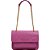 Bolsa Schoulder Couro Lança Perfume Matelasse Rosa Feminino - Imagem 1