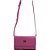 Bolsa Shoulder Lança Perfume Rebite Rosa Feminino - Imagem 1