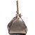 Bolsa Lança Perfume Shoulder Couro Prata Feminino - Imagem 3