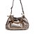 Bolsa Lança Perfume Shoulder Couro Prata Feminino - Imagem 1