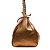 Bolsa Lança Perfume Shoulder Couro Bronze Feminino - Imagem 3