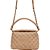 Bolsa Shoulder Lança Perfume Metelasse Bege Feminino - Imagem 1