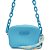 Bolsa Shoulder Lança Perfume Injetada Alça Corrente Azul Feminino - Imagem 1