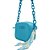 Bolsa Shoulder Lança Perfume Injetada Alça Corrente Azul Feminino - Imagem 2
