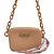 Bolsa Shoulder Lança Perfume Injetada Alça Corrente Bege Feminino - Imagem 1