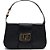 Bolsa Baguete Lança Perfume Enfeite Preto Feminino - Imagem 1