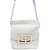 Bolsa Shoulder Lança Perfume Enfeite Branco Feminino - Imagem 1