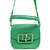 Bolsa Shoulder Lança Perfume Enfeite Verde Feminino - Imagem 1