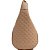 Bolsa Hobo Bag Couro Lança Perfume Embossed Coração Bege Feminino - Imagem 3