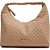 Bolsa Hobo Bag Couro Lança Perfume Embossed Coração Bege Feminino - Imagem 1