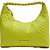 Bolsa Hobo Bag Couro Lança Perfume Embossed Coração Amarelo Feminino - Imagem 1