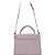 Bolsa Satchel Bag Couro Lança Perfume Fecho Redondo Lilás Feminino - Imagem 2