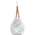 Bolsa Tote Lança Perfume Couro com Pregas Branco Feminino - Imagem 2