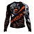 Rash Guard Venum Lion Fire Preto e Laranja - Imagem 3