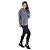 Blusa Everlast Manga Longa com Capuz Cinza Feminina - Imagem 5