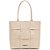 Bolsa Colcci Shopping Bag Liso Bege Feminino - Imagem 1
