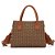 Bolsa Tote Jacquard Colcci Caramelo Feminino - Imagem 1