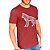 Camiseta Acostamento Casual Bordo Masculino - Imagem 3