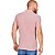 Camisa Polo Acostamento Casual Rosa Masculino - Imagem 2