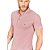 Camisa Polo Acostamento Casual Rosa Masculino - Imagem 3