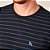 Camiseta Acostamento Listrado V23 Preto Masculino - Imagem 2