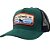 Boné Trucker Acostamento Bordado Mediterraneo Verde - Imagem 1