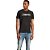 Camiseta Acostamento Casual Zip V23 Preto Masculino - Imagem 2