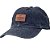 Boné Jeans Colcci Aba Curva Etiqueta Couro Strapback Grafite - Imagem 1