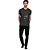 Camiseta Aramis Mapa Pontilhado Mescla Preto Masculino - Imagem 2